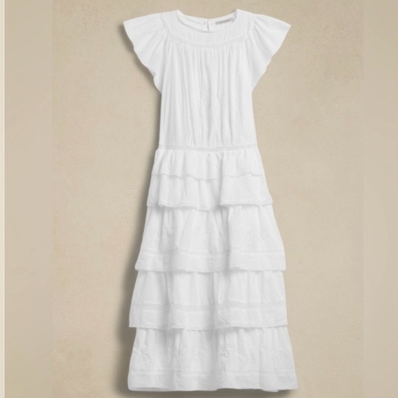 Banana Republic Selene Embroidered Midi Dress - Picture 5 of 8